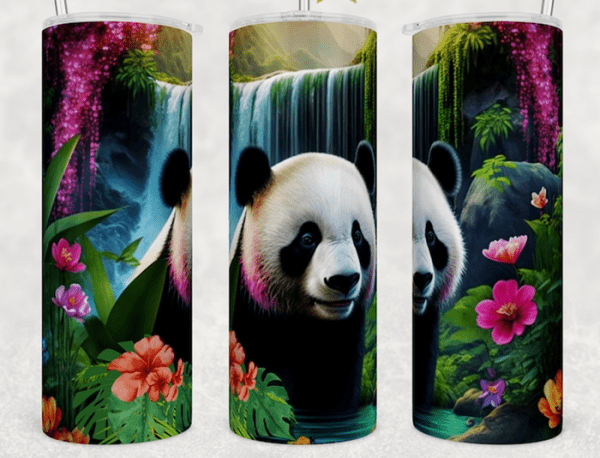Tropical Panda and Bamboo