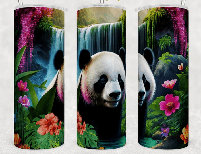 Tropical Panda and Bamboo