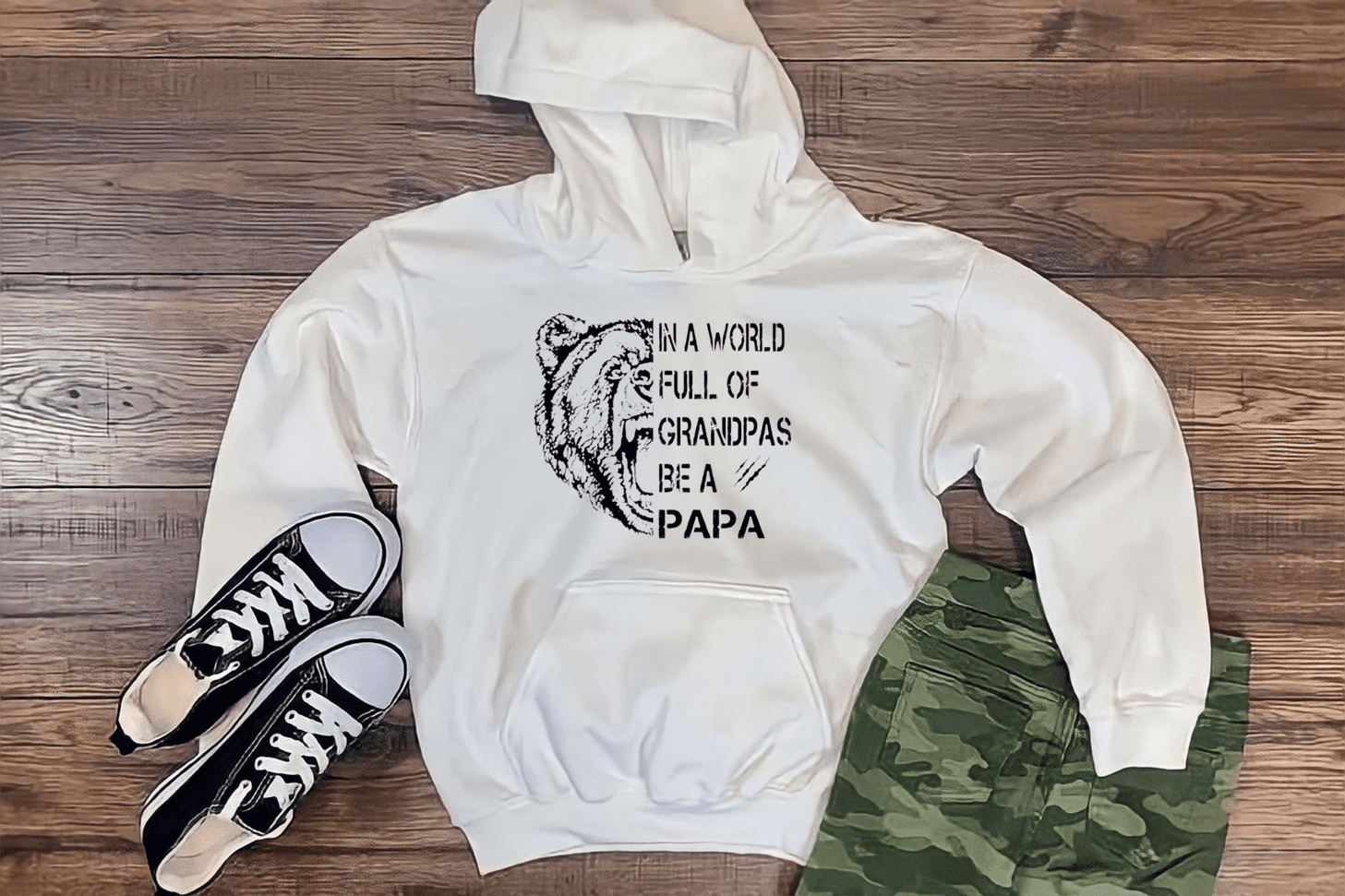 In A World Full of Grandpas Be A Papa Hoodie