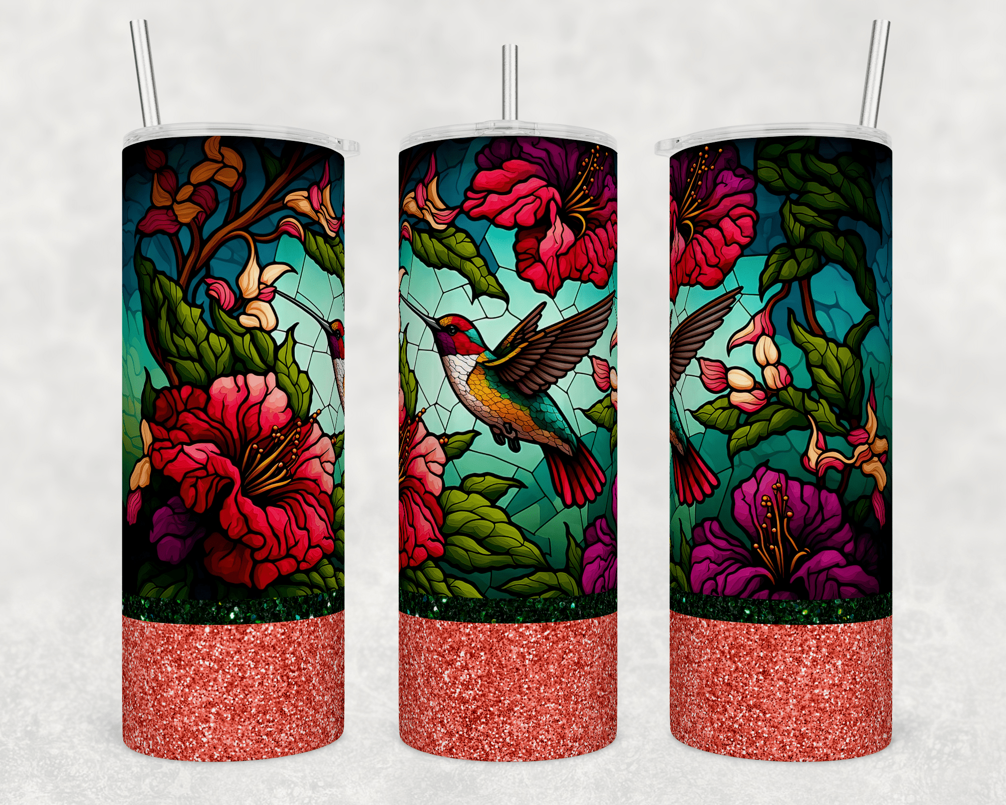 Stained Glass Hummingbird