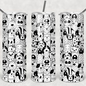 Black and White Dogs