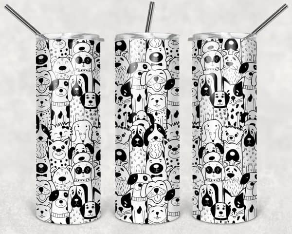 Black and White Dogs