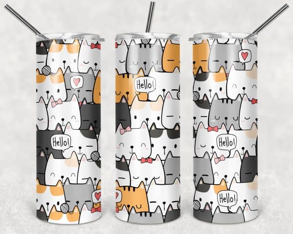 Cartoon Cats Hello