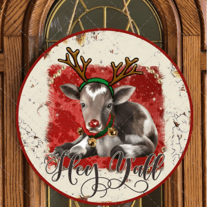 Hey Yall Door Hanger 12"