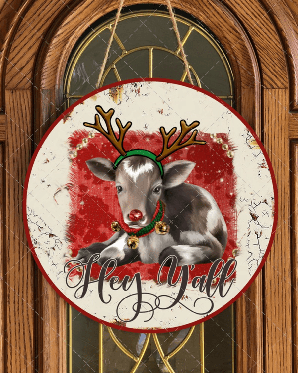 Hey Yall Door Hanger 12"