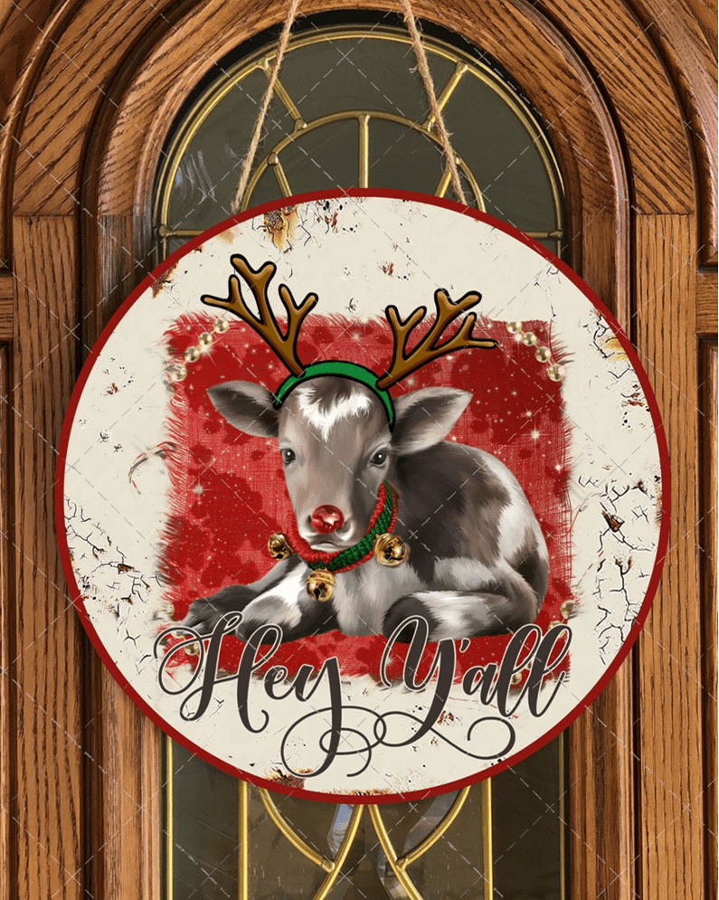 Hey Yall Door Hanger 12"