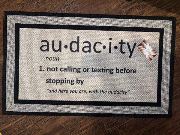 Audacity Doormat