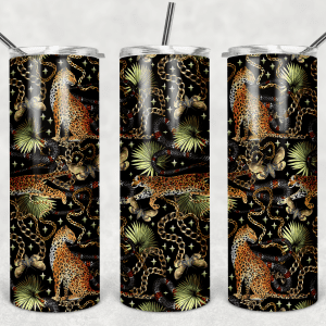 Leopard, Snake Chain & Moth