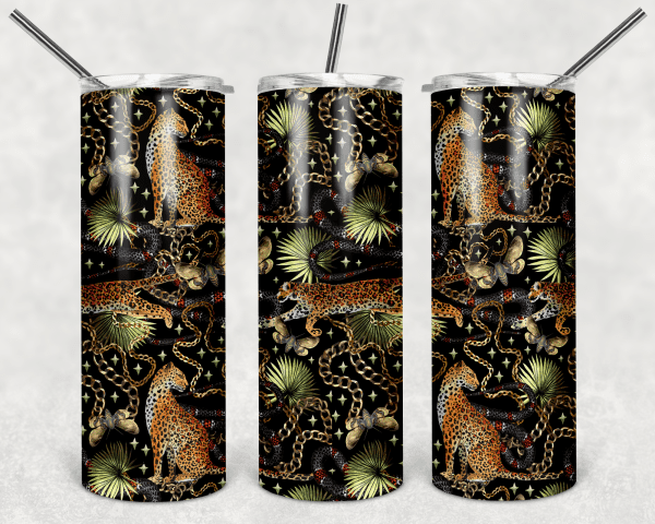 Leopard, Snake Chain & Moth