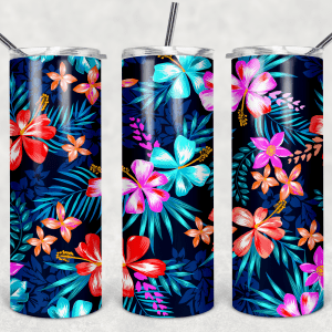 Blue Hawaiian Flowers