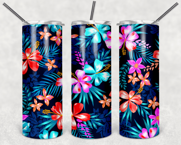 Blue Hawaiian Flowers
