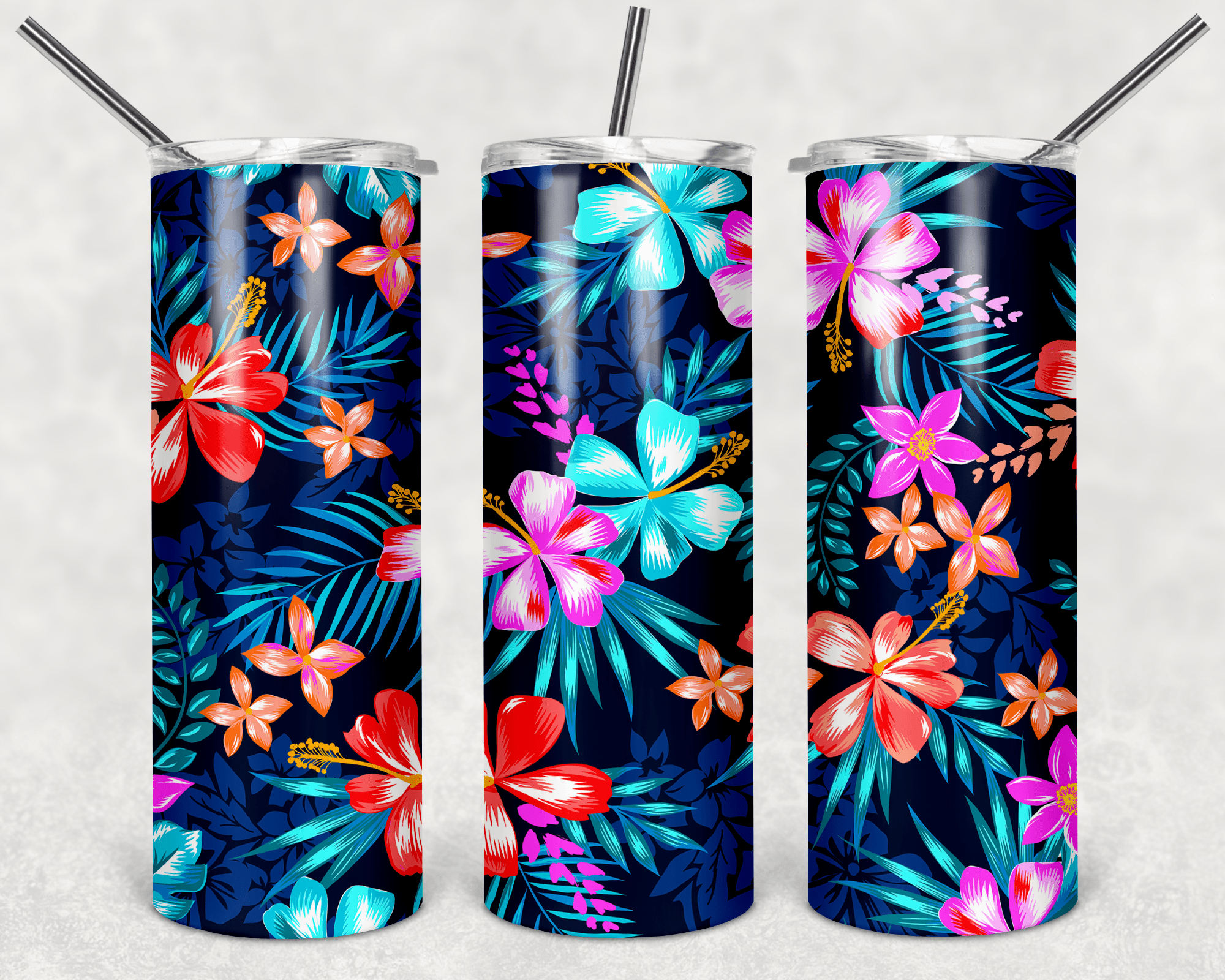 Blue Hawaiian Flowers