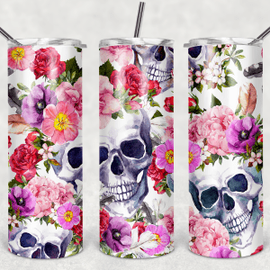 Flowers and Skulls