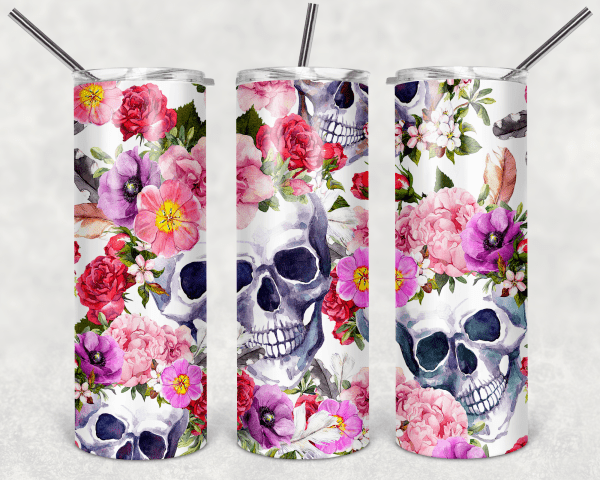 Flowers and Skulls