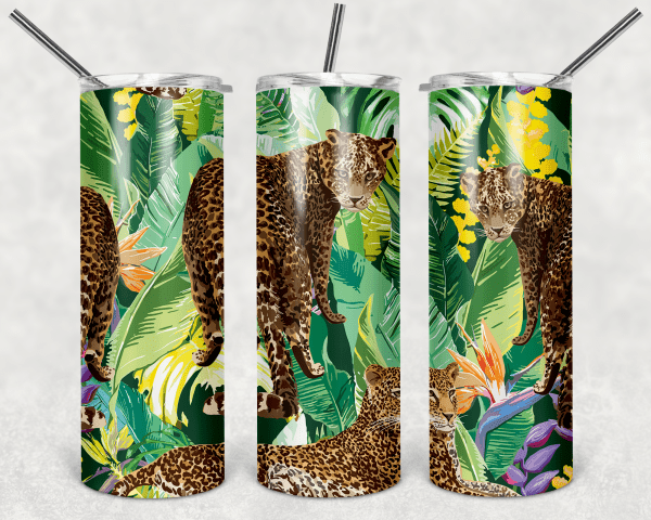 Leopard W/Leaves