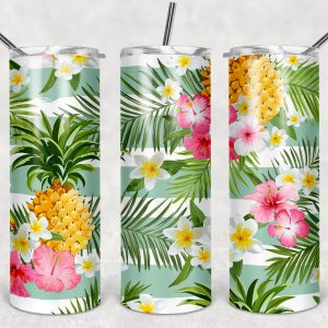 Luau Flowers and Pineapple