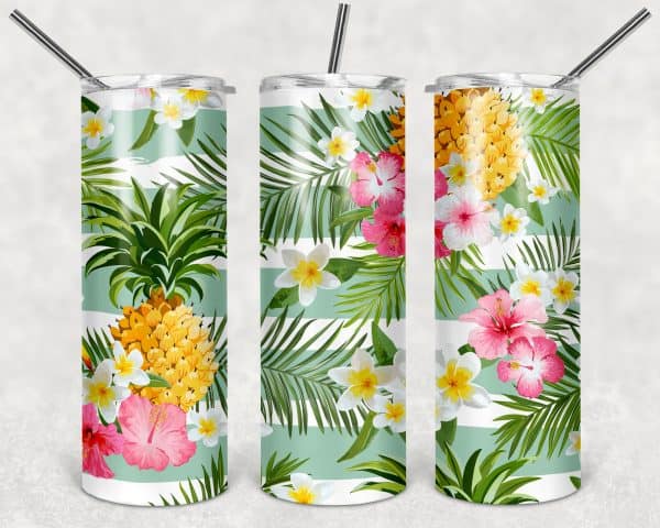 Luau Flowers and Pineapple