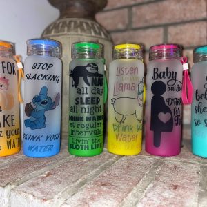 Glass Ombre Water Bottles