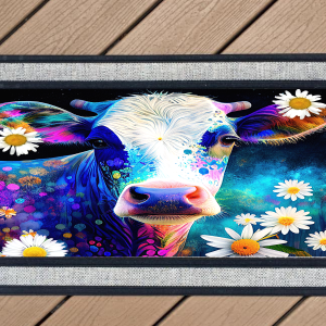 Cow with Daisies
