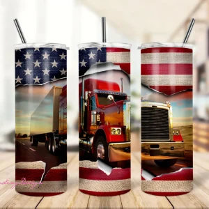 Designs Patriotic American Truck