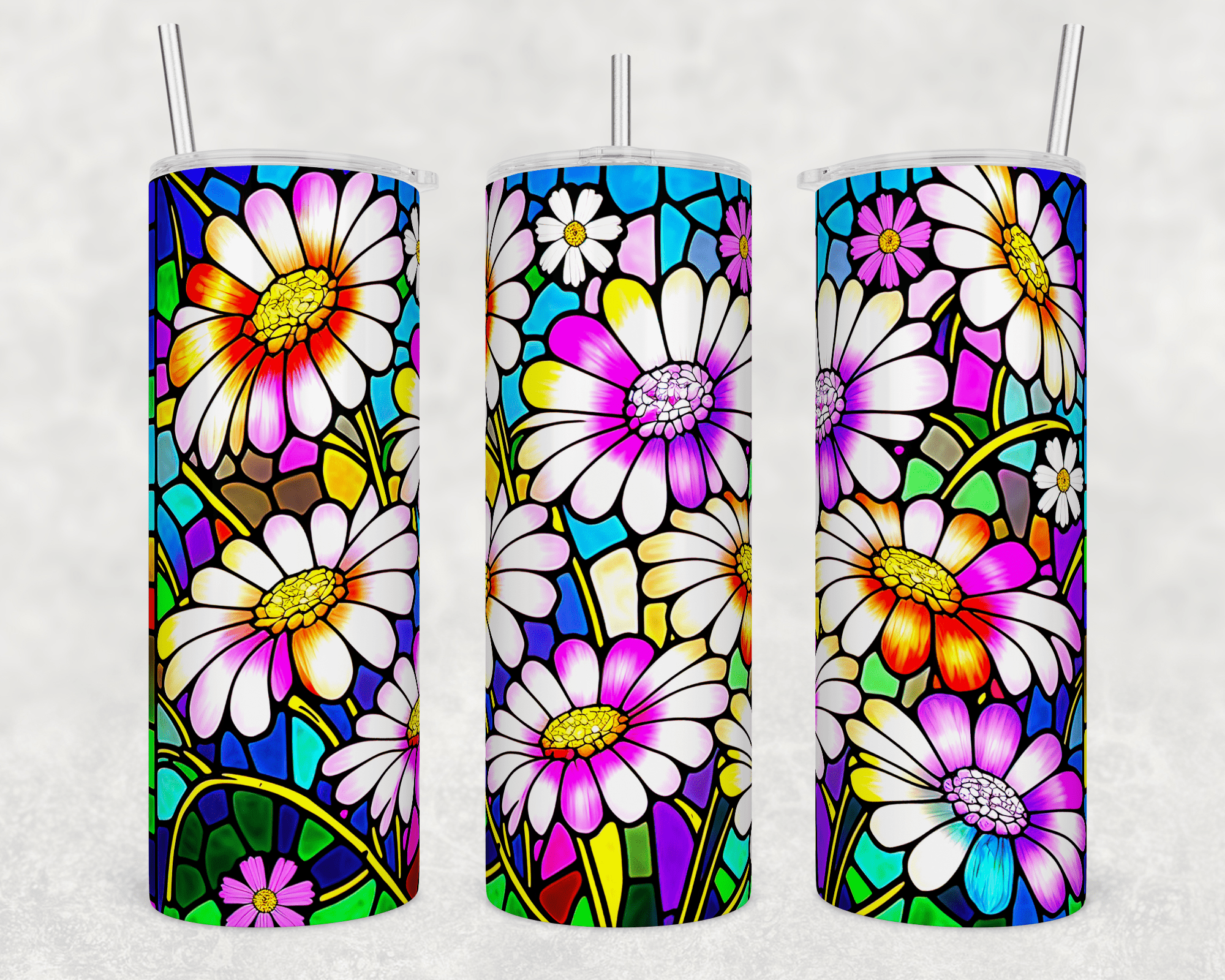 Daisies - Stained Glass