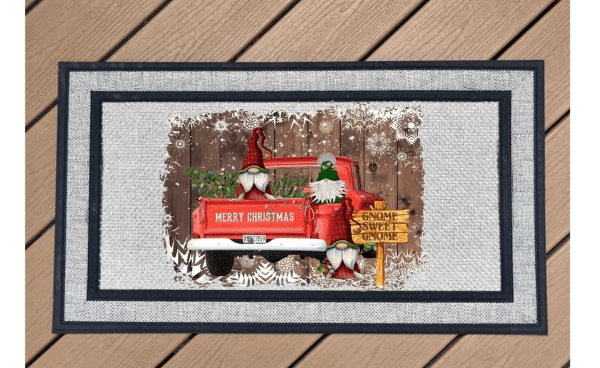 Red Truck Merry Christmas Gnomes