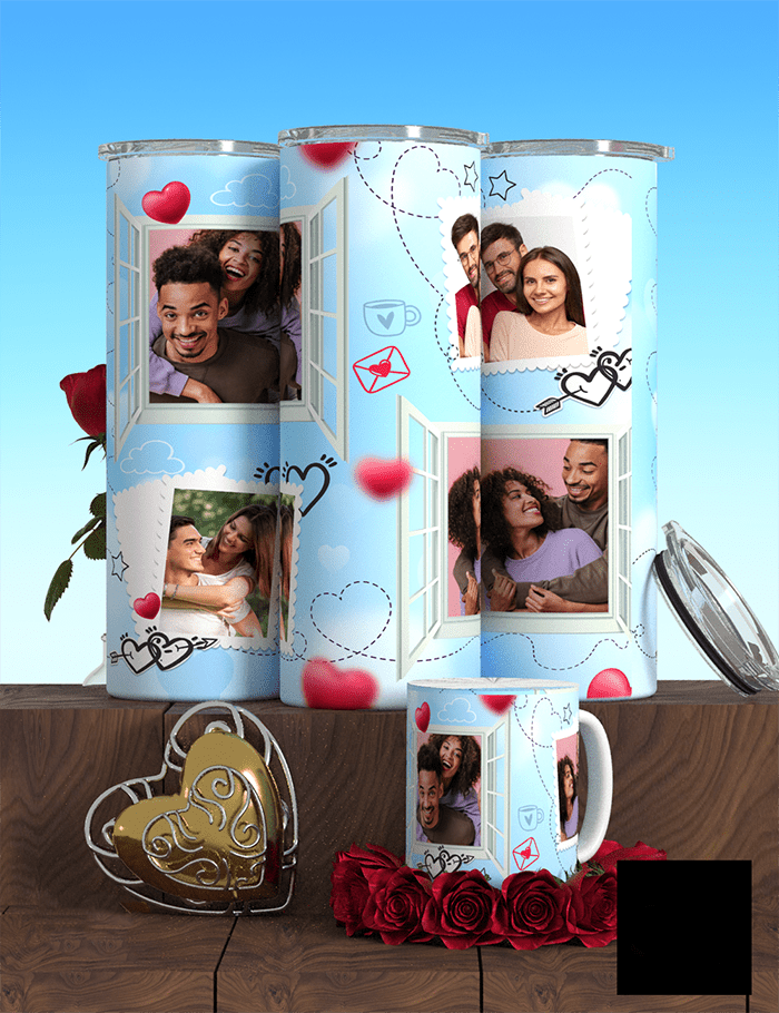 Valentines Day Photo Tumbler