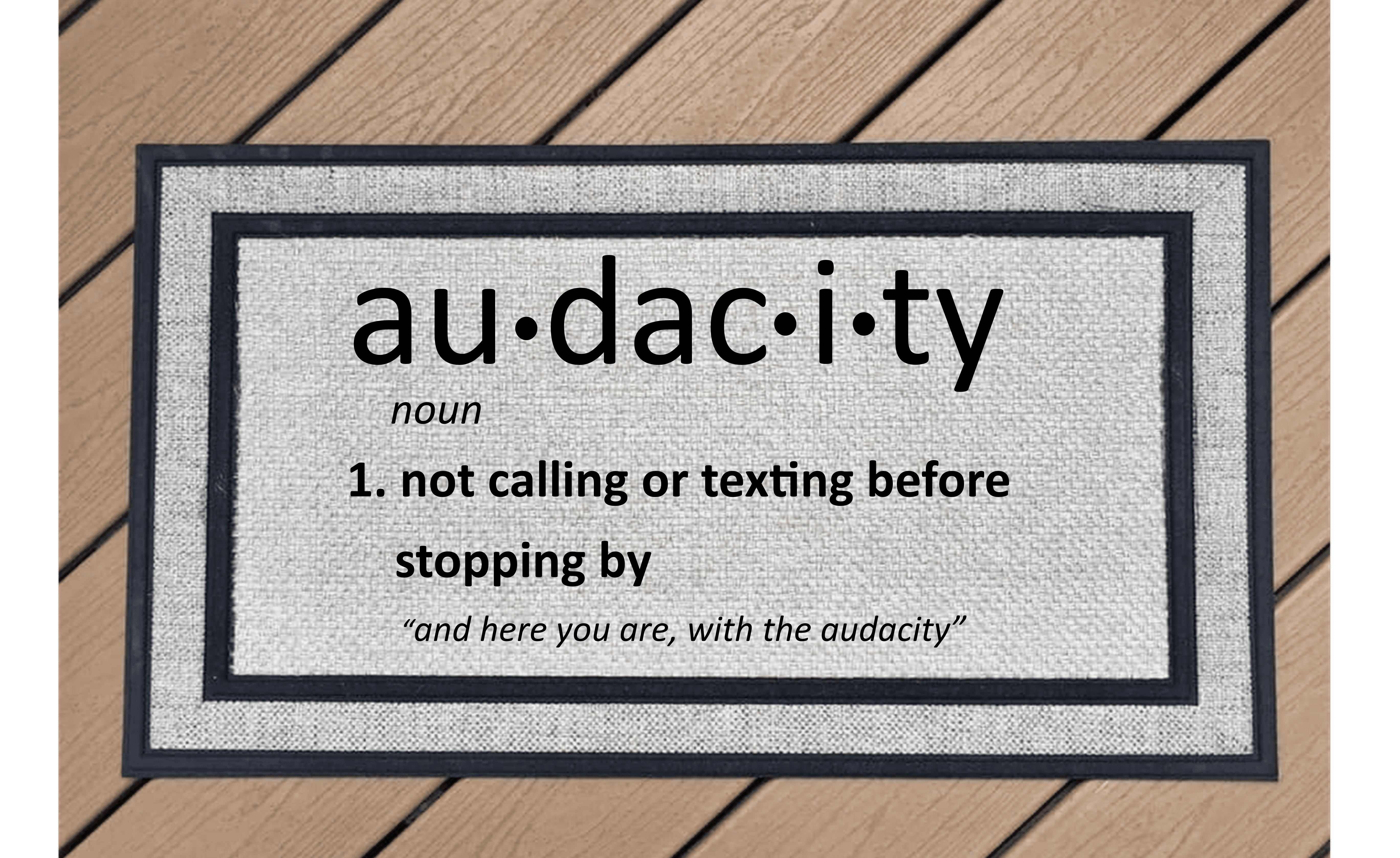 Audacity Doormat