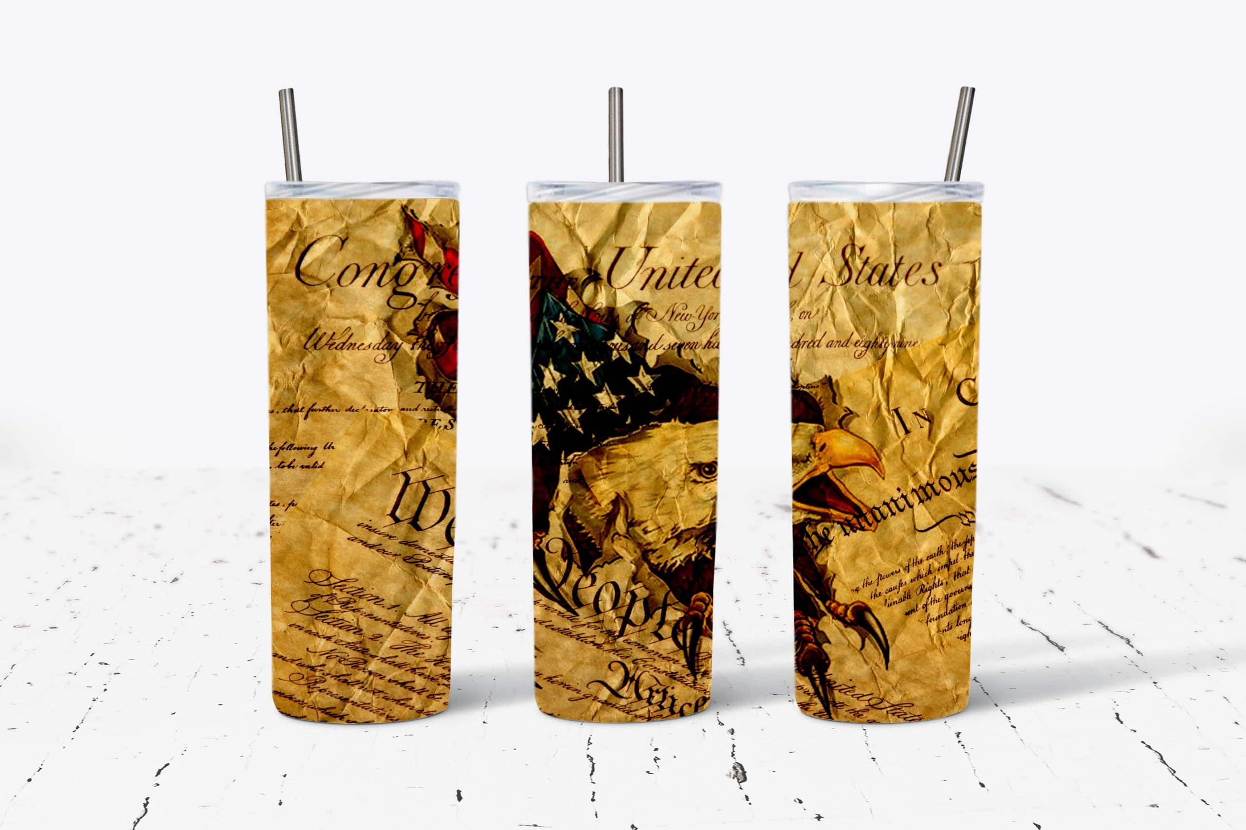 Constitution - We The People Eagle and Flag