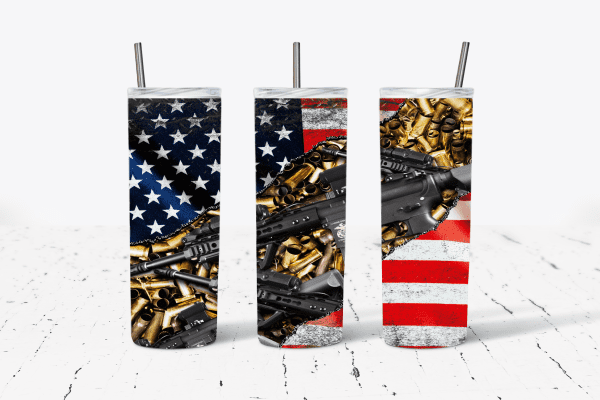 USA Flag Guns and Ammo