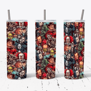 Horror Movie Villian Collage