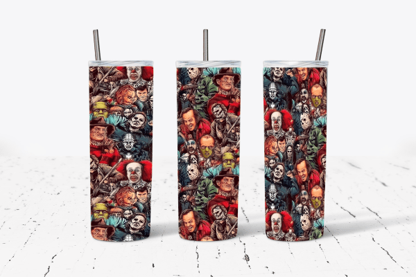 Horror Movie Villian Collage