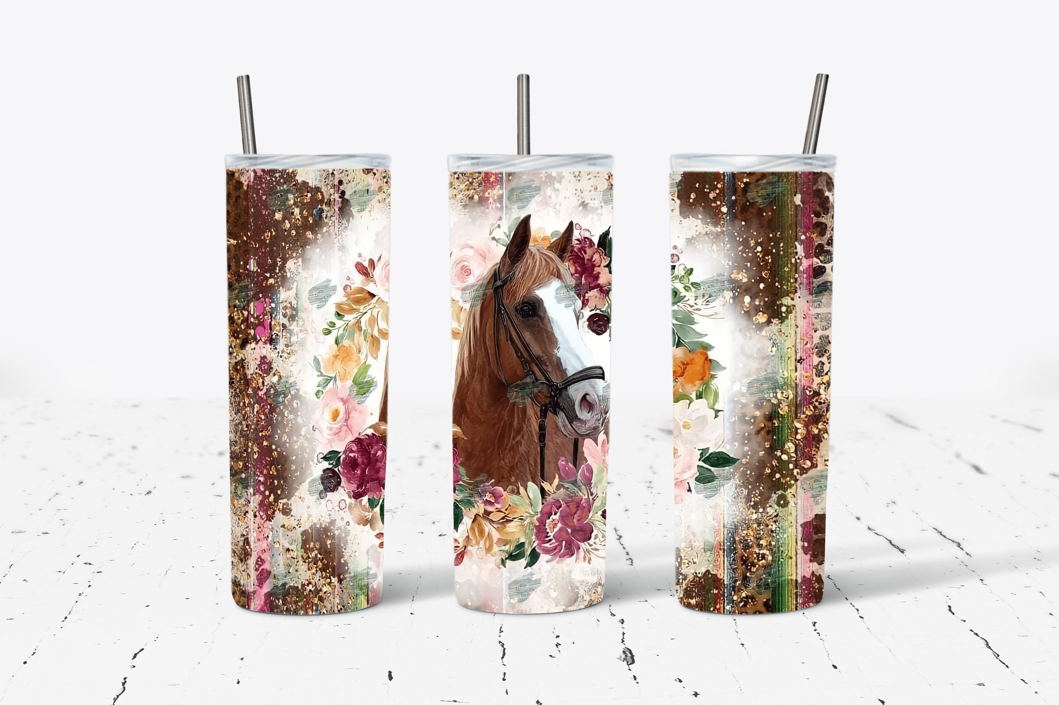 Horse and Flowers
