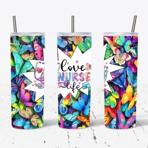 Love Nurse Life with Butterflies