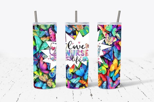 Love Nurse Life with Butterflies