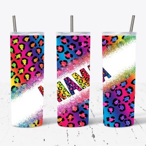 Mama Rainbow Leopard Print
