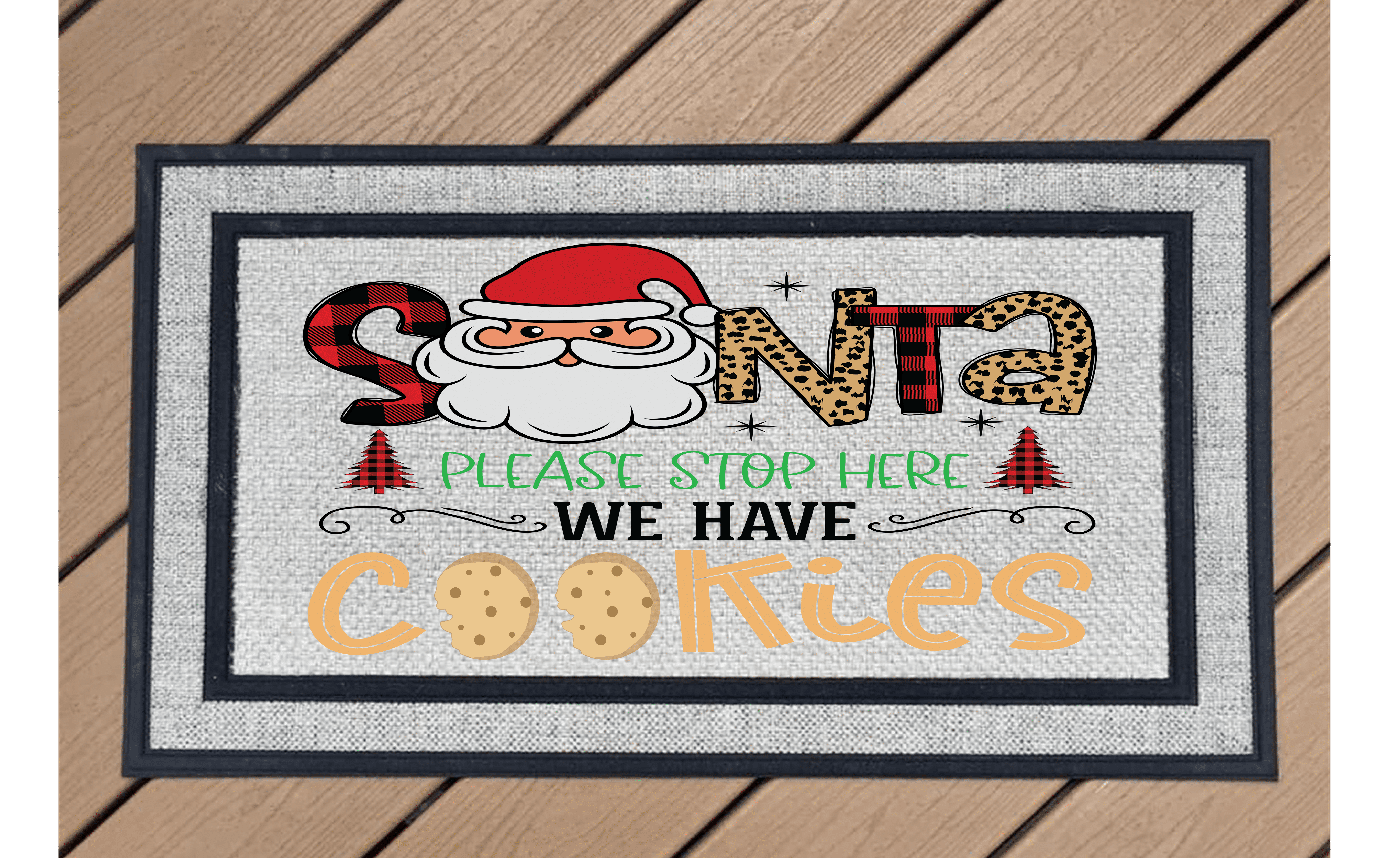 Santa Please Stop Here We Have Cookies