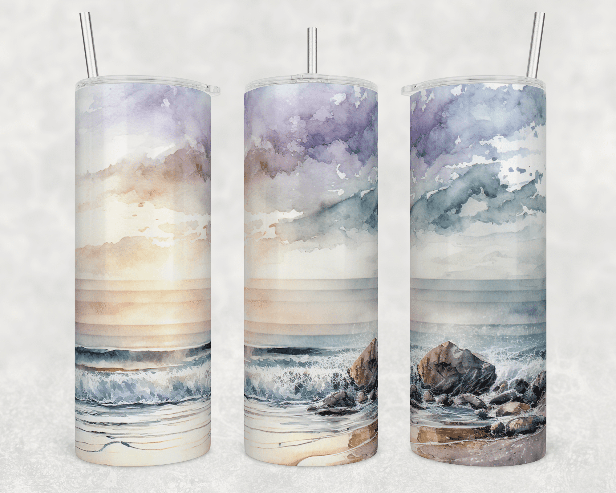 Watercolor Beach