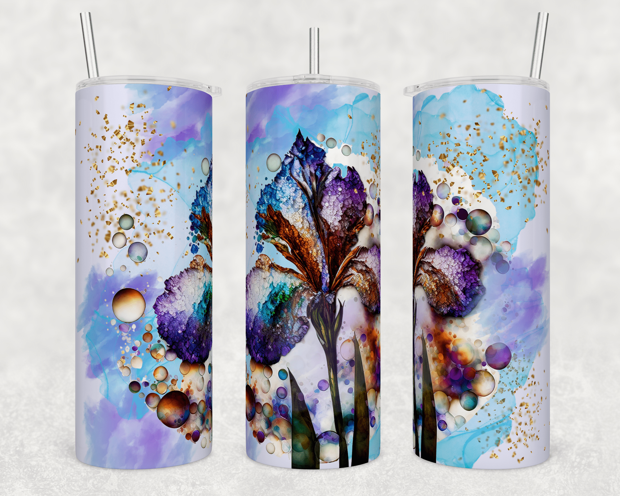 Watercolor Irises