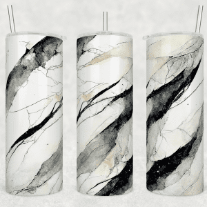 White and Black Marble