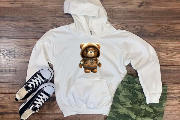 Fashion Bear Hoodie and Glasses