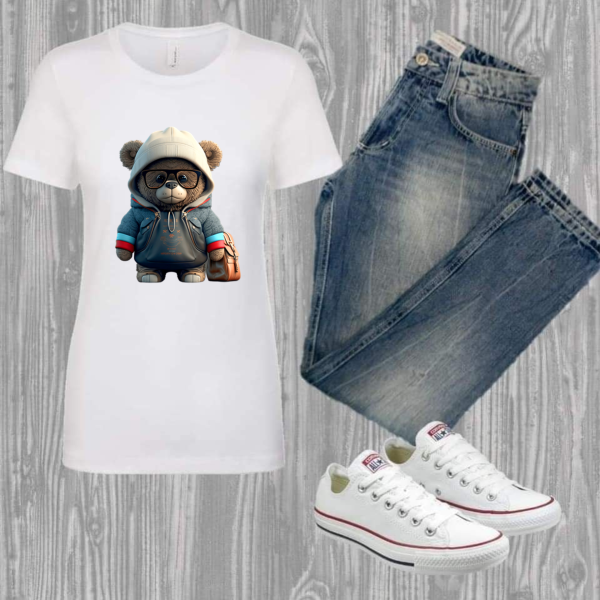 Fashion Bear White Hat