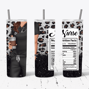 Nurse Black Scrubs Leopard Print Nutrition Facts