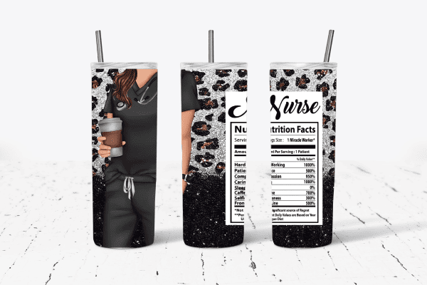 Nurse Black Scrubs Leopard Print Nutrition Facts