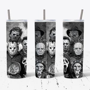 Scary Movie Villain Black & White