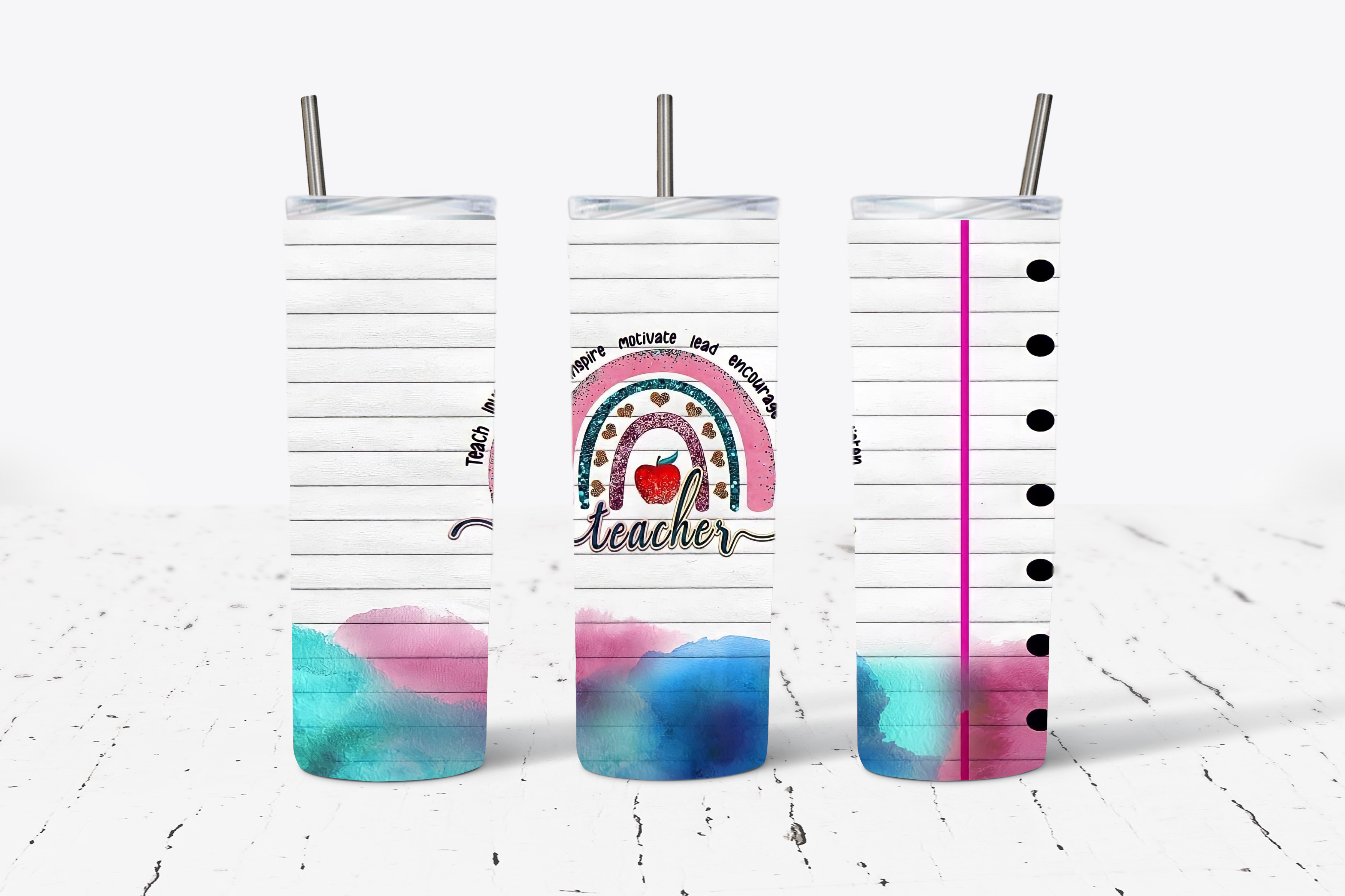 Teacher - Watercolor Notepaper