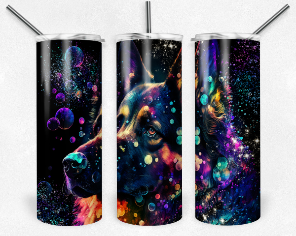 Alcohol Ink German Shepherd