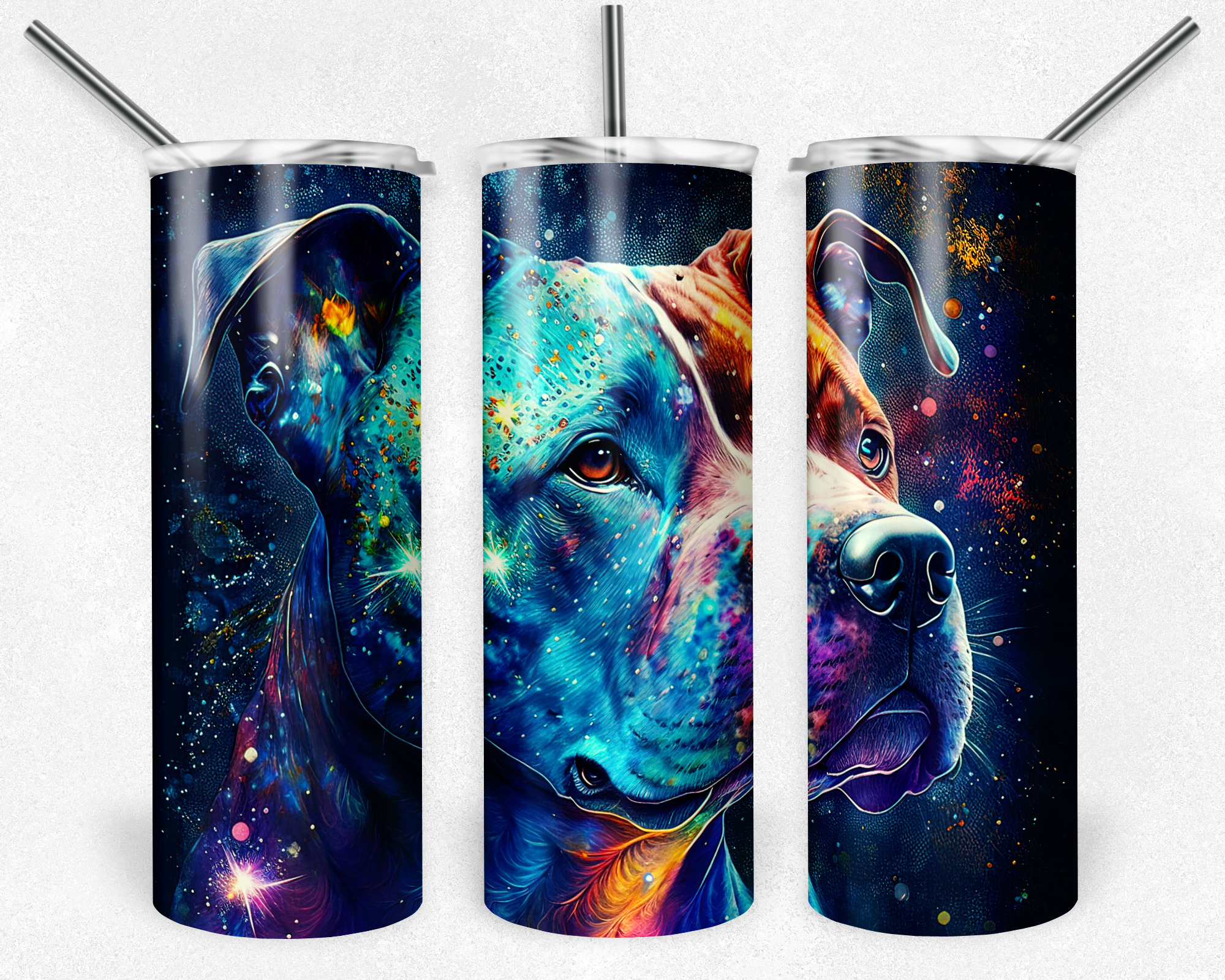 Alcohol Ink Pit Bull